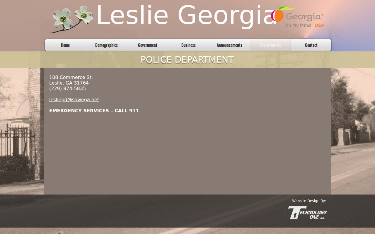 Leslie criminal history Police Department records contact