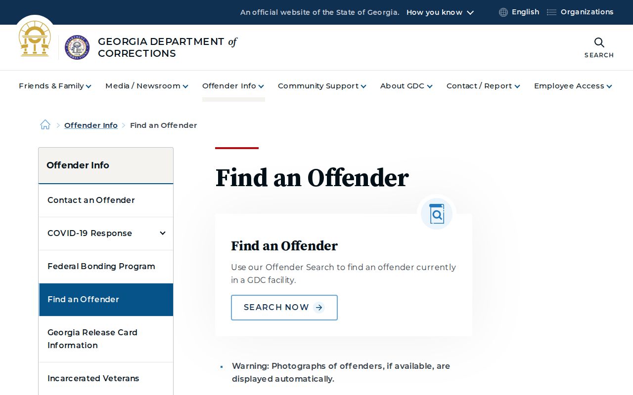 Sumter County arrest history Georgia corrections locator