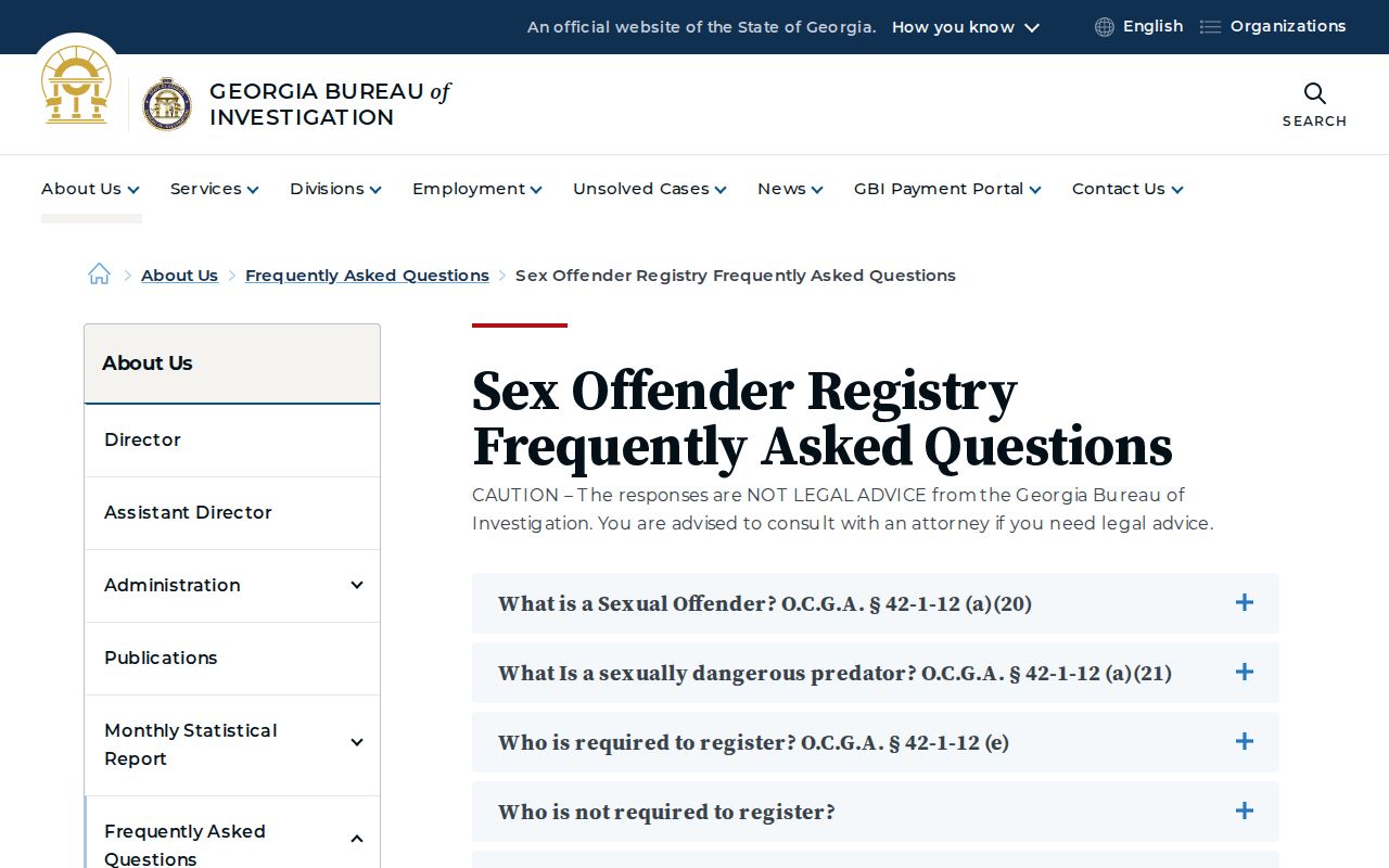 Sumter County sex offender registry update FAQ